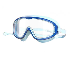 Swimming Goggles with Earplug Large Frame Professional Swim Goggles for Kids