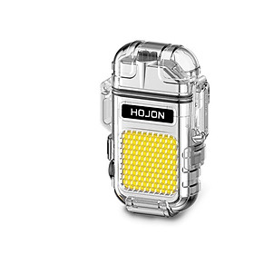 Mua Bật Lửa Điện Trong Suốt Chống Nước Sạc USB-Type C - Tích Hợp Đèn Pin Siêu Sáng 3 Chế Độ