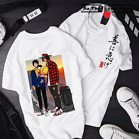 ️️Áo Thun In Hình Monkey D. Luffy & Ace 2 Mặt "Cực Đẹp, Cực Ngầu" - Áo Thun One Piece