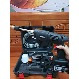 Mua Máy Xịt Rửa Xe Bằng Pin 2 Chế Độ H.TA.CHI 199V. Tặng Kèm Bình Xịt Bọt Tuyết. Bảo hành 12 tháng