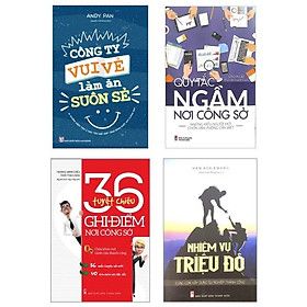 Combo quy tắc ngầm nơi công sở + 36 tuyệt chiêu ghi điểm nơi công sở + công ty vui vẻ làm ăn suôn sẻ + nhiệm vụ triệu đô - cùng con xây dựng sự nghiệp thành công