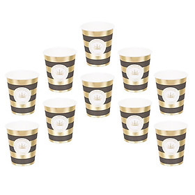 10pcs Paper Cup Disposable Practical Party Supplies for Birthday Christmas