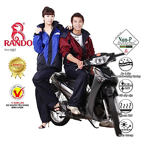 Mua BỘ QUẦN ÁO ĐI MƯA Dành Cho Đi Phượt  RANDO Chính Hãng  2 Lớp Vải Dù Cao Cấp  Phản Quang  Bền Bỉ Không Thấm Nước