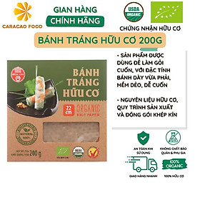 Bánh tráng hữu cơ 200g, bánh tráng Bích Chi hữu cơ