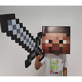 Đầu hóa trang nhân vật Steve Minecraft cực ngầu