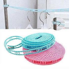 Mua Dây treo giá phơi quần áo dài 5m nhiều lỗ cho móc treo đồ chống gió thổi tiện lợi