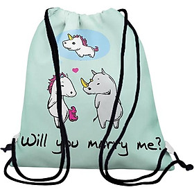 Balo Dây Rút Unisex In Hình Will You Marry Me? - BDFU391