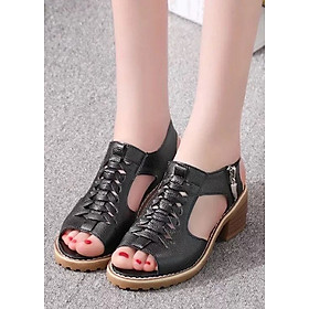 Sandal nữ gót cao 4 phân , đi mềm êm chân . thời trang hot trend mã SP : D1