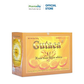 Kẹo gừng Gutaca Original giúp ấm bụng và họng, giảm khó chịu do cảm lạnh, buồn nôn