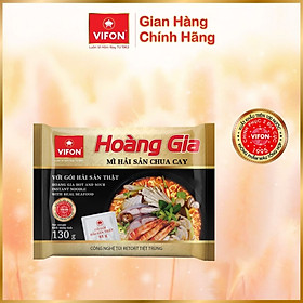 Thùng 18 Mì Hải Sản Chua Cay HOÀNG GIA VIFON (130gr / Gói)