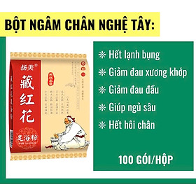 Bịch 100 Gói Thảo Dược Ngâm Chân Ngải Cứu, Gừng Món quà lý tưởng cho ba mẹ, ông bà, người thân Thư Giãn Đôi Chân Ngủ Ngon Tăng Cường Sức Đề Kháng Tốt Cho Sức Khỏe - Giao Mẫu Ngẫu Nhiên
