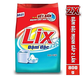 Bột giặt Lix Extra đậm đặc 800g ED002 - Tẩy sạch vết bẩn cực mạnh