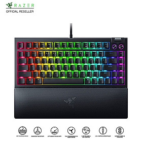 Bàn phím cơ Razer BlackWidow V4 75% - Hot-swappable Mechanical Gaming Keyboard - Hàng chính hãng, bảo hành 2 năm