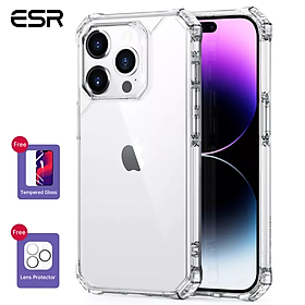 Ốp Lưng ESR Air Armor Clear chống sốc chuẩn quân đội dành cho iPhone 14 / 14 Plus/ 14 Pro / 14 Pro Max - Hàng Chính Hãng