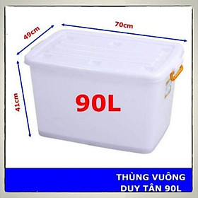 Mua Thùng nhựa có bánh xe Duy Tân 90L 70*49*41cm
