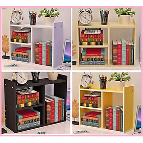 Mua 9126 Kệ sách để bàn 3 ô 50x40x17cm - Kệ sách gỗ để bàn 3 ô