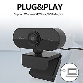 Webcam 2MP độ phân giải 1080P tương thích với máy tính/máy tính xách
