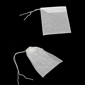 100PCS 5.5 x 7 cm Non-woven Draw String Teabags Sealed Filter Tea Bag Herb Pouch