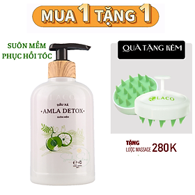 Dầu xả tóc suôn mềm hữu cơ AMLA DETOX LACO – Nuôi dưỡng tóc giúp tóc suôn mềm, óng mượt