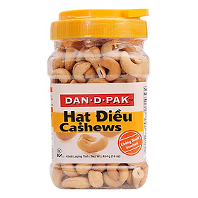 Hạt điều Dan.D.Pak không muối 454g