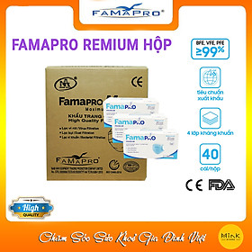 Khẩu trang y tế cao cấp 4 lớp kháng khuẩn Famapro Premium - 99% Lọc Khuẩn