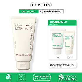 Sữa rửa mặt se khít lỗ chân lông innisfree Volcanic Pore BHA Cleansing Foam 150g