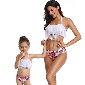 2021 Phong Cách Mới Mẹ Con Gái ĐẦM MÙA HÈ Mẹ Bé Gái Bikini Bộ Cha Mẹ-Con Đồ Bơi Trẻ Em Nữ Bikini Đi Biển - Kid-104(2-3)T