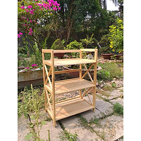Mua Kệ vi sóng 3 tầng 38*64*90 cm gỗ cao su tự nhiên sáng đẹp  thông qua tẩm sấy chống mối mọt  bền hơn so gỗ thông và MDF  đa năng rất tiện ích.