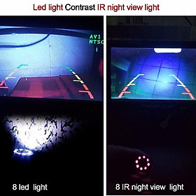 - Camera lùi hồng ngoại 8 LED chuyên ban đêm, Siêu nét,chống nước - TẶNG KHĂN LAU XE CAO CẤP