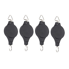 4x Plant Hanging Hook Retractable Plant Pulley Hanging Basket for Planter Flower