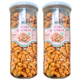 1KG ĐIỀU RANG TỎI GIÒN NGON - 2 HŨ PET