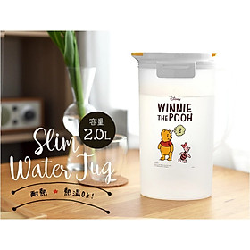 Bình nước nắp khóa Asvel Winnie The Pooh 2.0L - Made in Japan