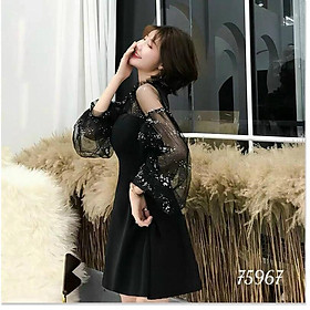 ĐẦM LỤA VOAN TAY LỠ CỰC XINH , DÀNH CHO DỰ TIỆC , HOẶC ĐI CHƠI SIÊU HO HQ FASHION NEW