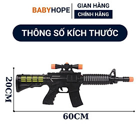 Mua Súng đồ chơi trẻ em AK chạy pin có nhạc đèn đồ chơi Nhíp Shop - Nhíp Shop