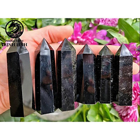Mua Trụ đá thanh tẩy Morion Đen dùng trong Tarot  reiki  thiền định yoga cân bằng  phong thủy (KHÔNG KÈM ĐẾ)