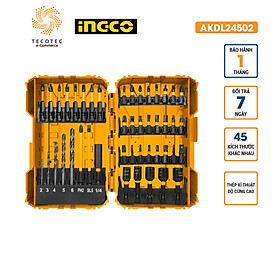 Bộ 45 mũi vặn vít INGCO AKDL24502