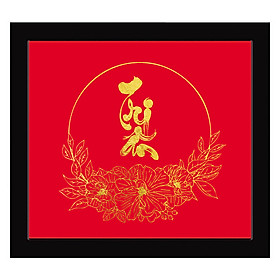 Mua Tranh tri Ân dát vàng -Quà tặng cảm ơn (KT 24x24cm)