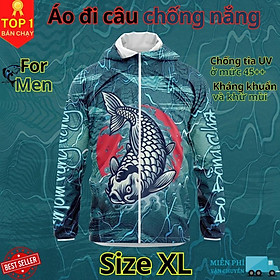 Áo câu cá thời trang chống nắng đủ size từ 50-85kg - Áo đi câu chất liệu chống tia UV cao cấp D Danido