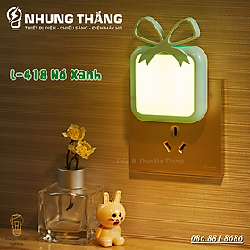 Mua   Nhiều Mẫu   Đèn Ngủ Cắm Điện Cảm Ứng Siêu Dễ Thương - Tự Động Sáng Khi Trời Tối - Tiết Kiệm Điện Năng - Có Video