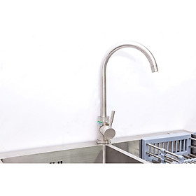 Vòi rửa bát inox nóng lạnh Mangol MG814