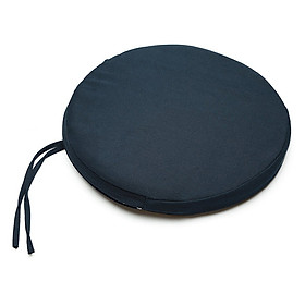 Nệm Ngồi Tròn Soft Decor 405 Navy Canvas Round Seat Pad (40 x 40 x 5 cm) - Xanh Navy