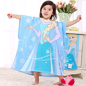 Khăn Tắm Choàng Hoạt Hình Có Mũ Cho Bé Disney (60X120cm)