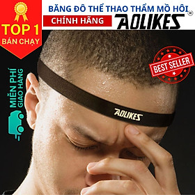 Băng Trán, Băng Đô Chặn Mồ Hôi Thể Thao Nam Nữ Sport Anti-Slip Sweatband AOLIKES YE-2101 - Hàng Chính Hãng