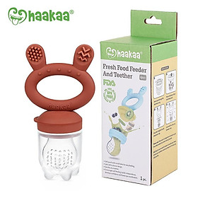 Túi nhai ăn dặm, chống hóc Silicone HaaKaa, Siêu mềm mại