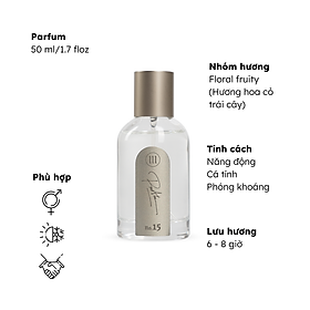 Nước hoa unisex năng động, cá tính, phóng khoáng No.15 (Lemon Cedar) Morra - dạng xịt