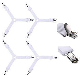 Combo 4 Dây Nẹp 3 Đầu Sắt Kẹp Drap Ga giường Chằng Góc Nệm Cố Định Chống Xê Dịch Legaxi