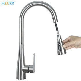 Mua Vòi rửa chén nóng lạnh dây rút inox 304 xước mờ Hobby home decor VDR13