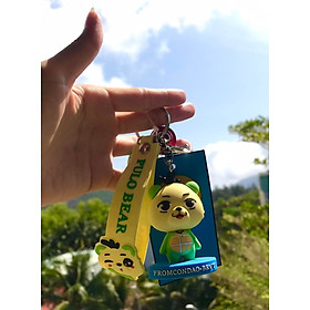 Quà lưu niệm Móc khóa kiêm vật trang trí Gấu Pulo