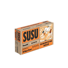 Sữa chua uống hương cam Vinamilk Susu - Thùng 48 hộp 110ml.
