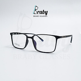Gọng kính cận mắt gọng vuông basic Braby chất liệu nhựa dẻo kiểu dáng thanh mảnh MK39